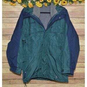 Columbia Williwaw Men's Green Winter Jacket Size L Warm Removable Lining
